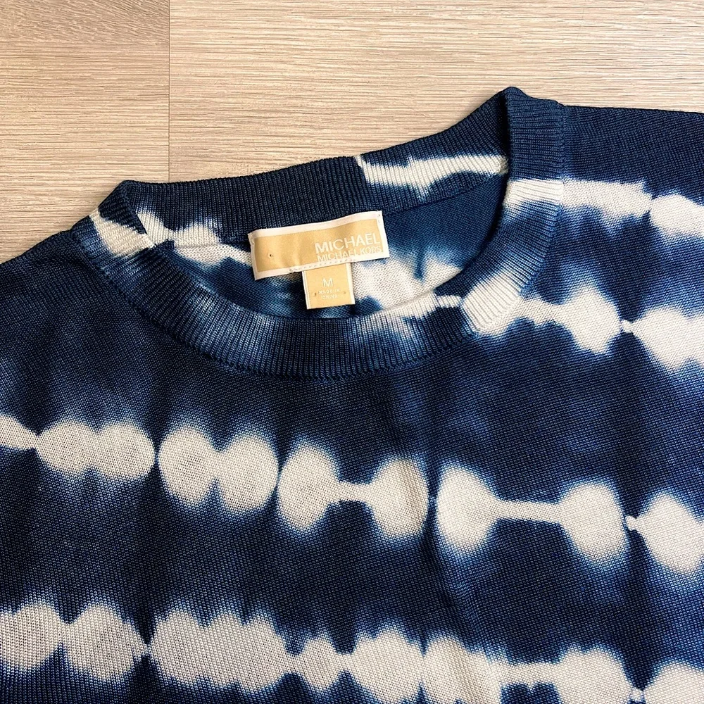 💎Michael Kors Designer Tie Dye Crewneck Knit Sweater - Picture 3 of 5